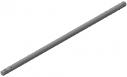 Штырь (шпилька) заземления резьбовая SR, SR100-16Zn оцинкованная