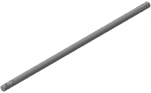 Штырь (шпилька) заземления резьбовая SR, SR100-16Zn оцинкованная