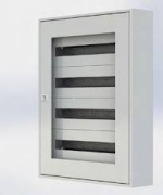 Щиток настенный MFS2 48T, стеклянная дверца, 48mod (2x24), IP40