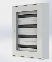 Щиток настенный MFS3 72T, стеклянная дверца, 72mod (3x24), IP40